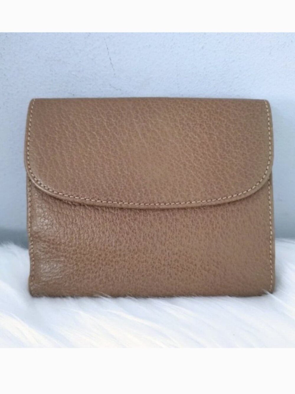 Gucci vintage 70s 80s buckle belt leather compact wallet w/box EUC - Picture 5 of 10